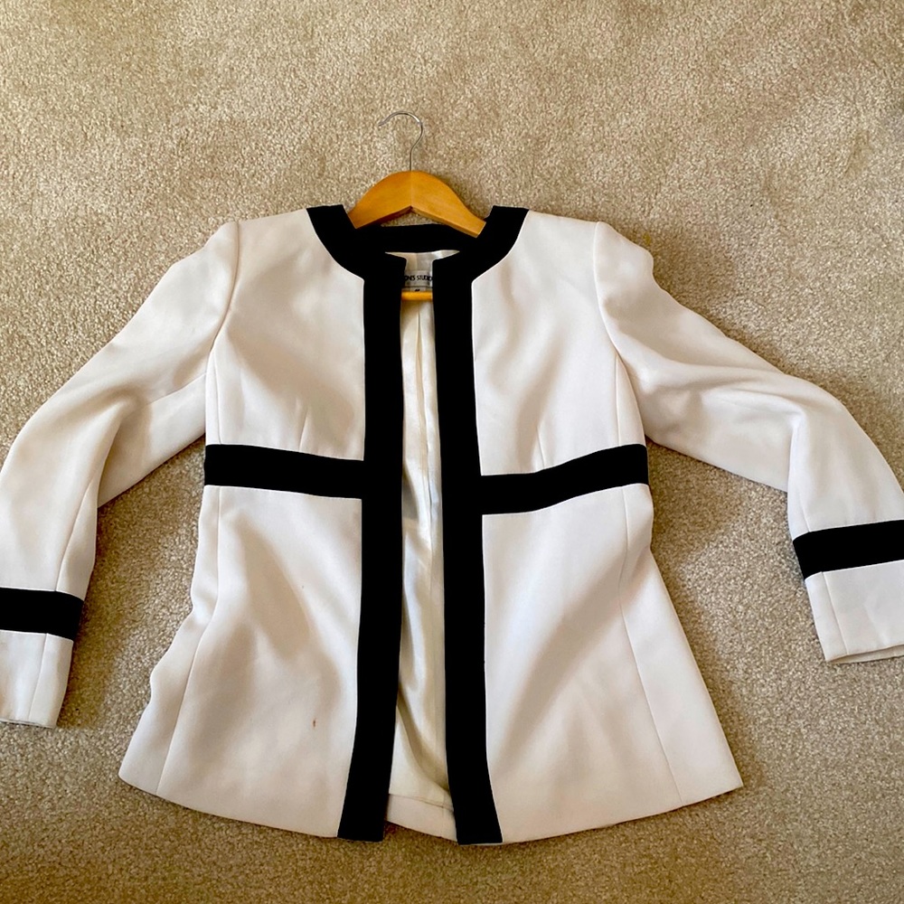 Jones studio, colorblocking, blazer, size 4P